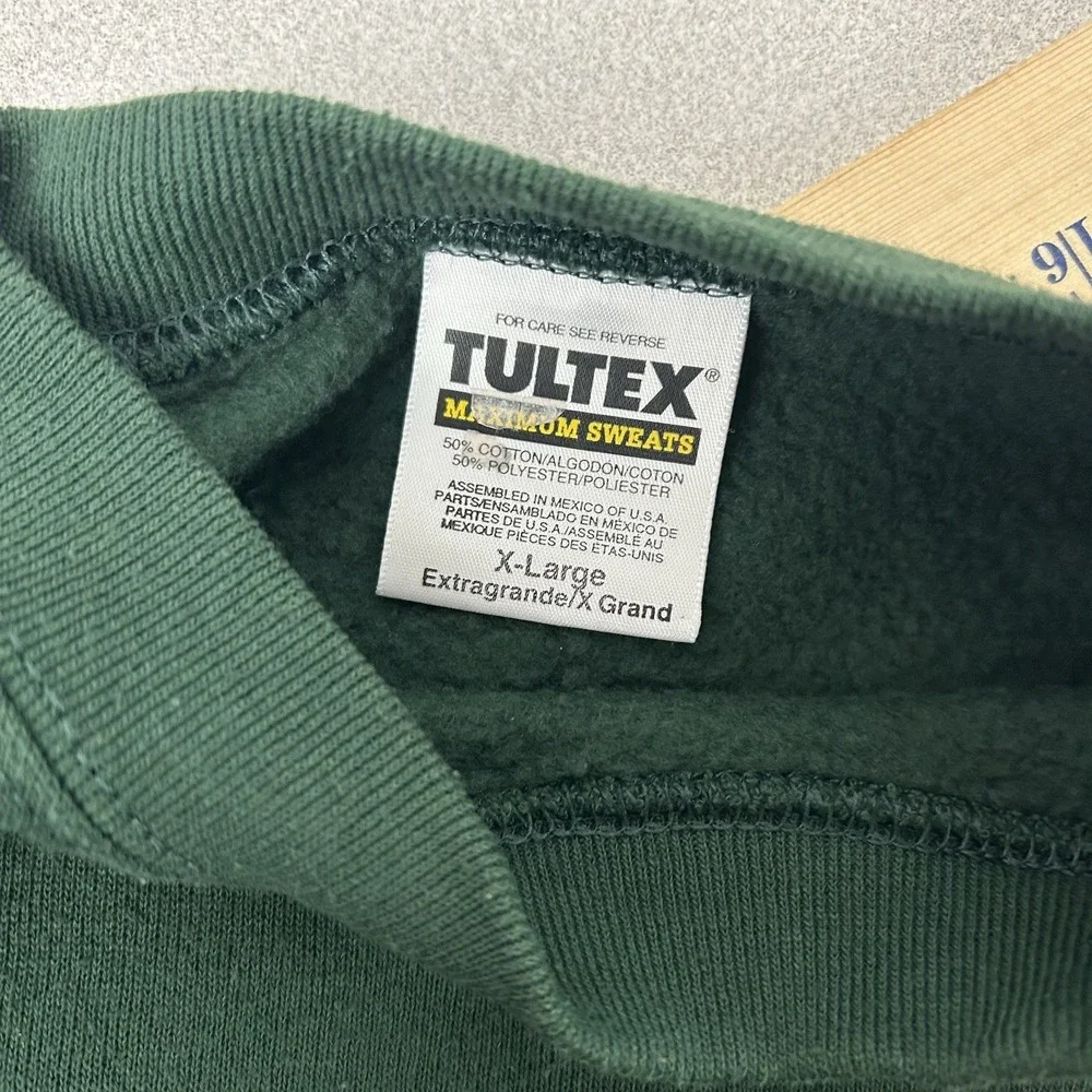Vtg Montana Tultex Maximum Sweats‎ Crewneck Sweatshirt USA Made 90s Green XL
